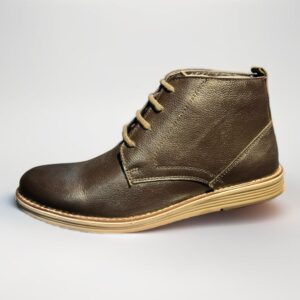 High Ankle Casual Boot - Brunette Brown