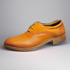 Men Classic Leather Shoes - Light Brown